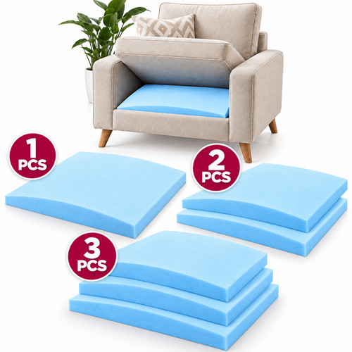 High density foam under - high, couch