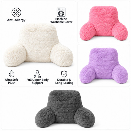 Teddy fleece reading - reading, cushion